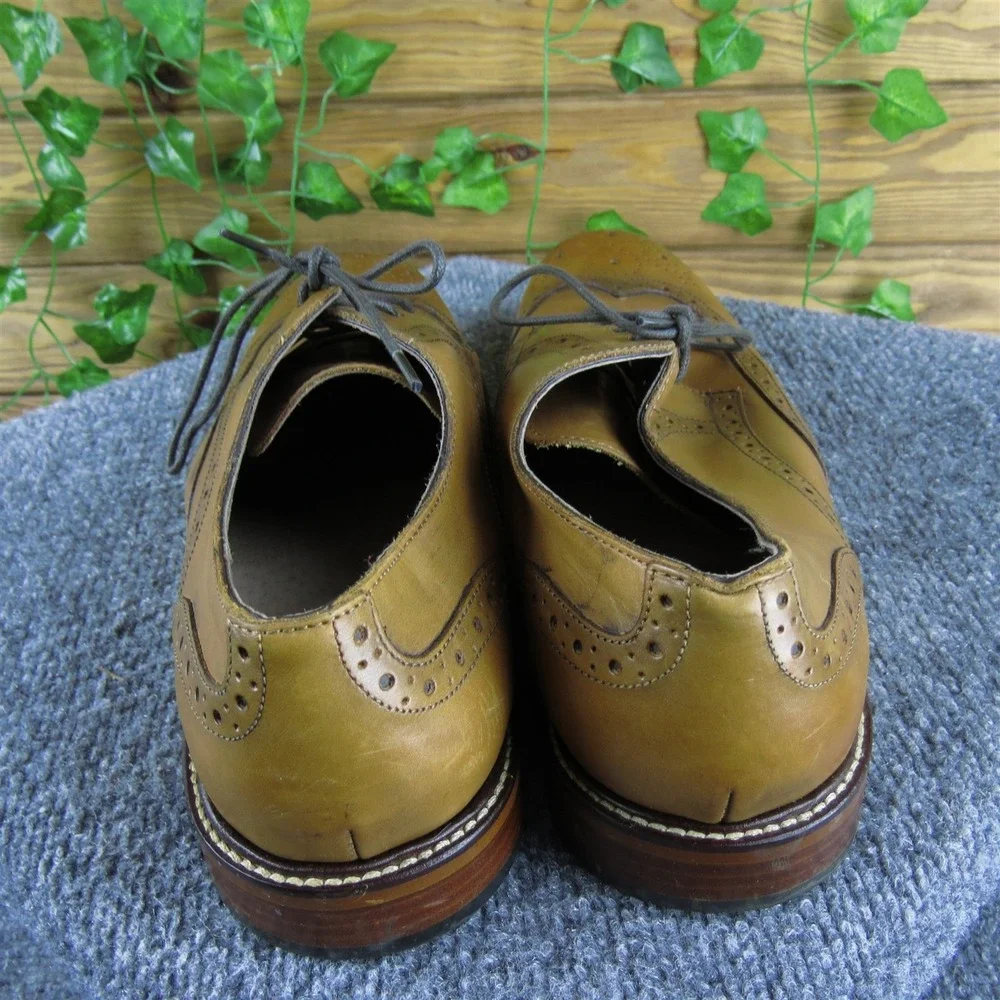 Joseph Abboud Men  Derby Oxfords Brown Leather Size‎ 11 Wide Gently Used 2025